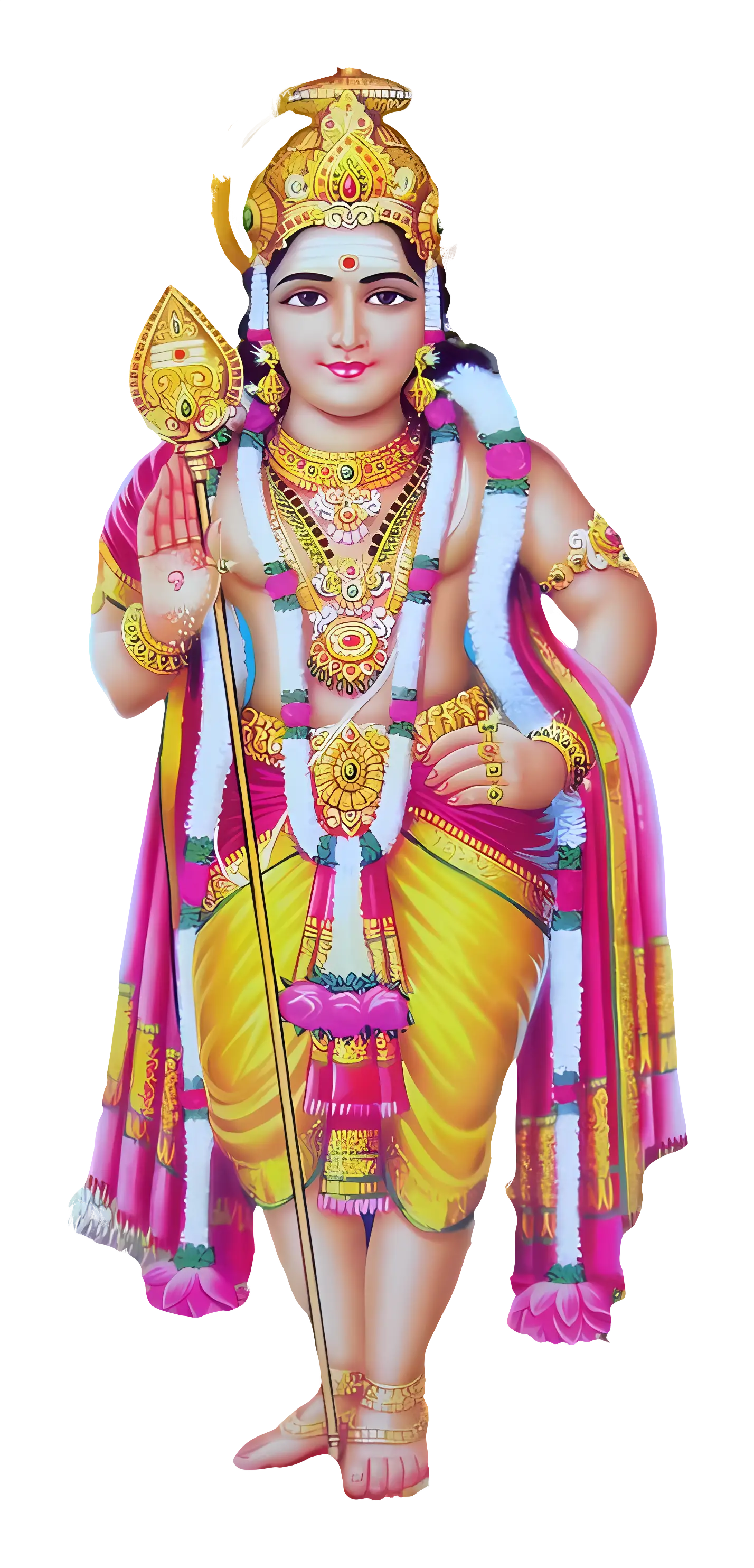 Colorful Hindu Deity Illustration