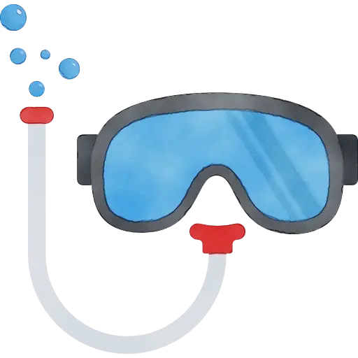 Water Sports Snorkeling Goggles with Tube