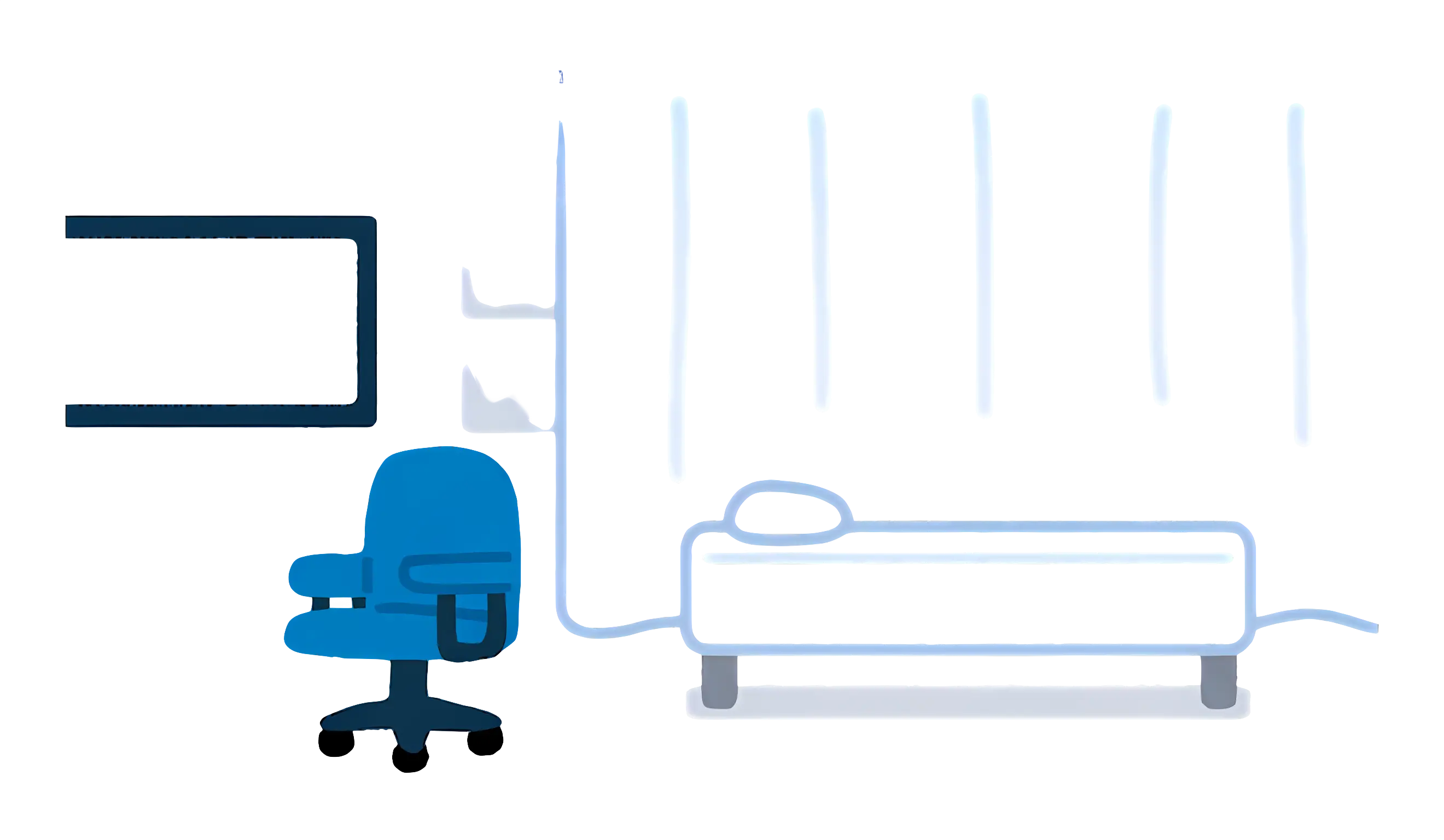 Hospital Room with Medical Equipment