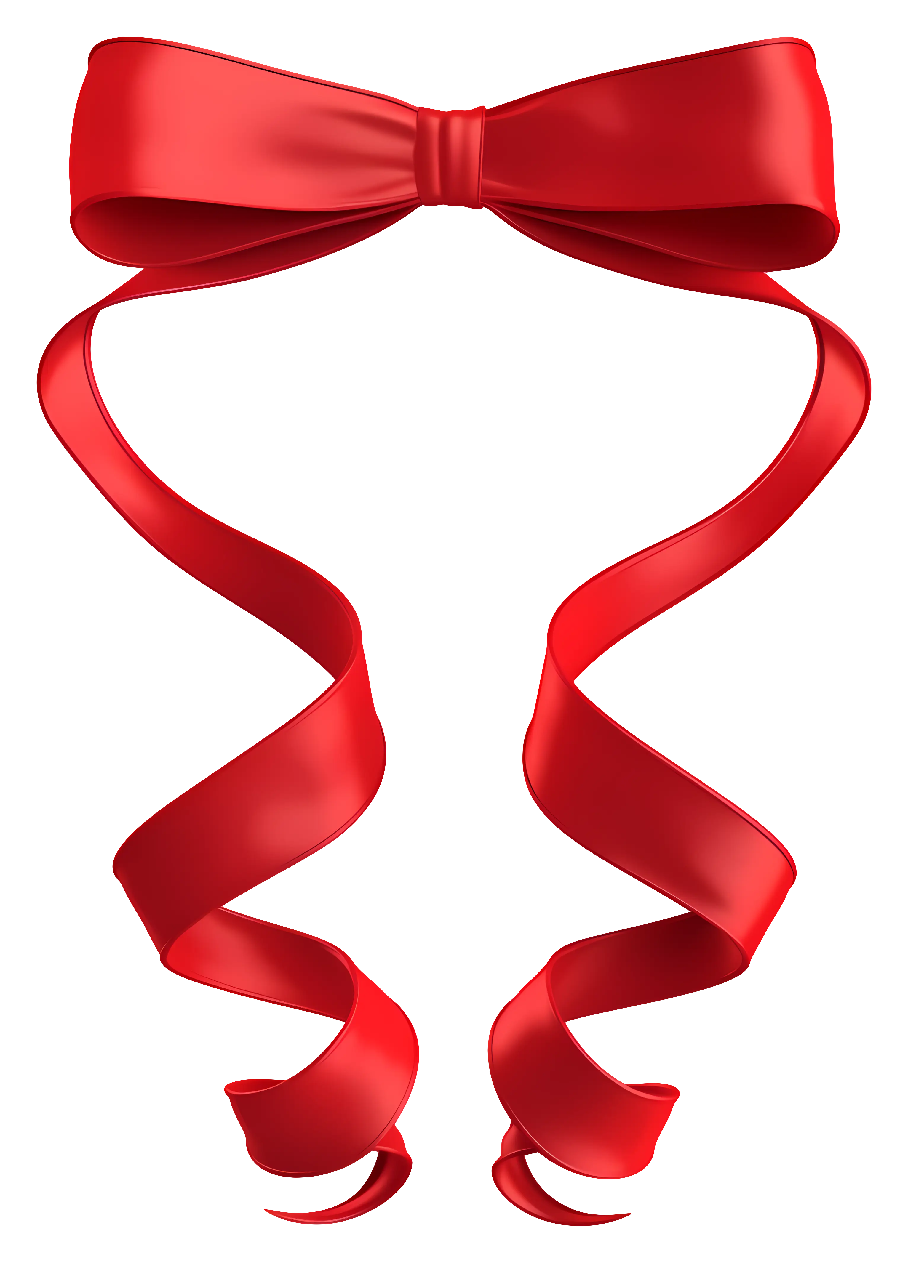Red Ribbon with Bow for Decoration