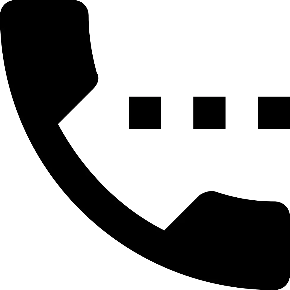 Telephone Receiver Icon for Communication