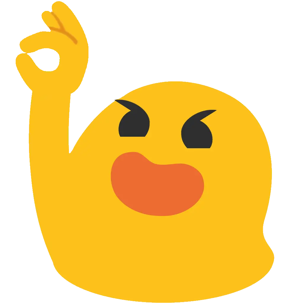 Cute Emoji with OK Hand Gesture