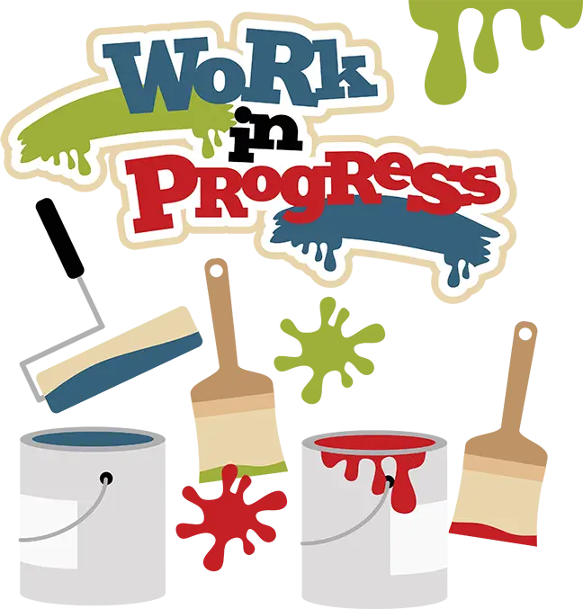 Work in Progress with Paint Buckets and Brushes