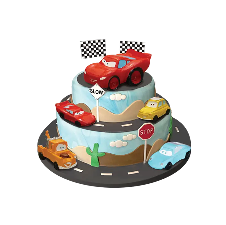 Cars Themed Cake for Kids&#039; Birthday