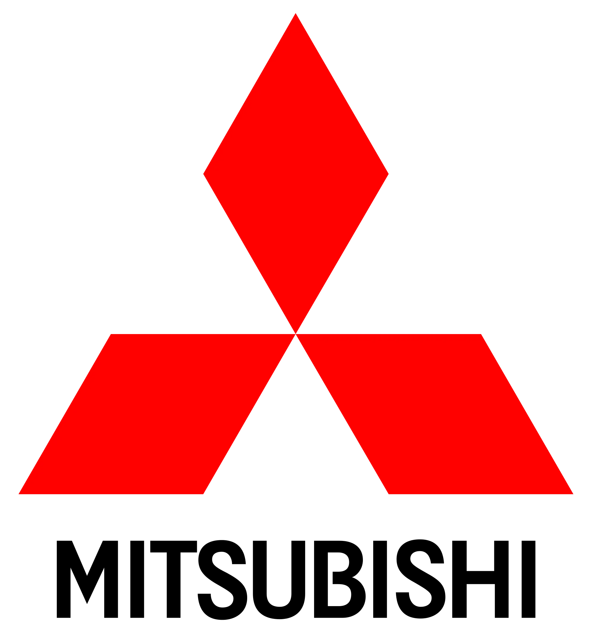 Mitsubishi Logo in Red and Black Design