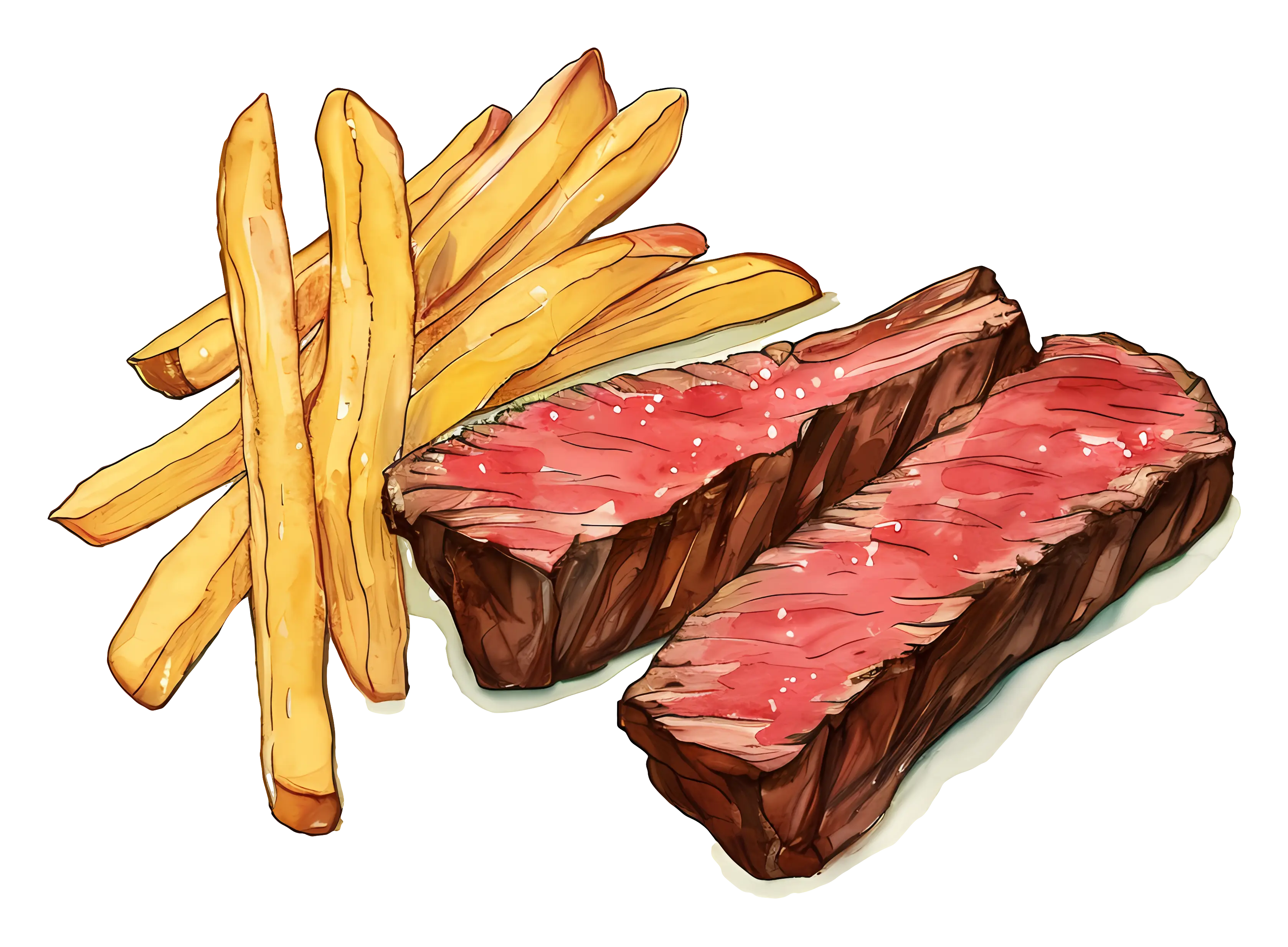 Juicy Steak with Crispy Fries