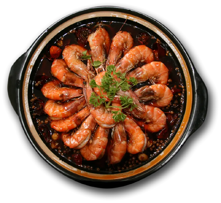 Delicious Shrimp Dish on Plate