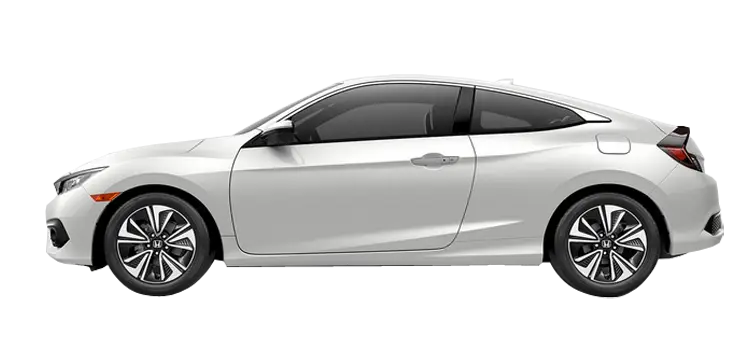 Modern White Car Side View