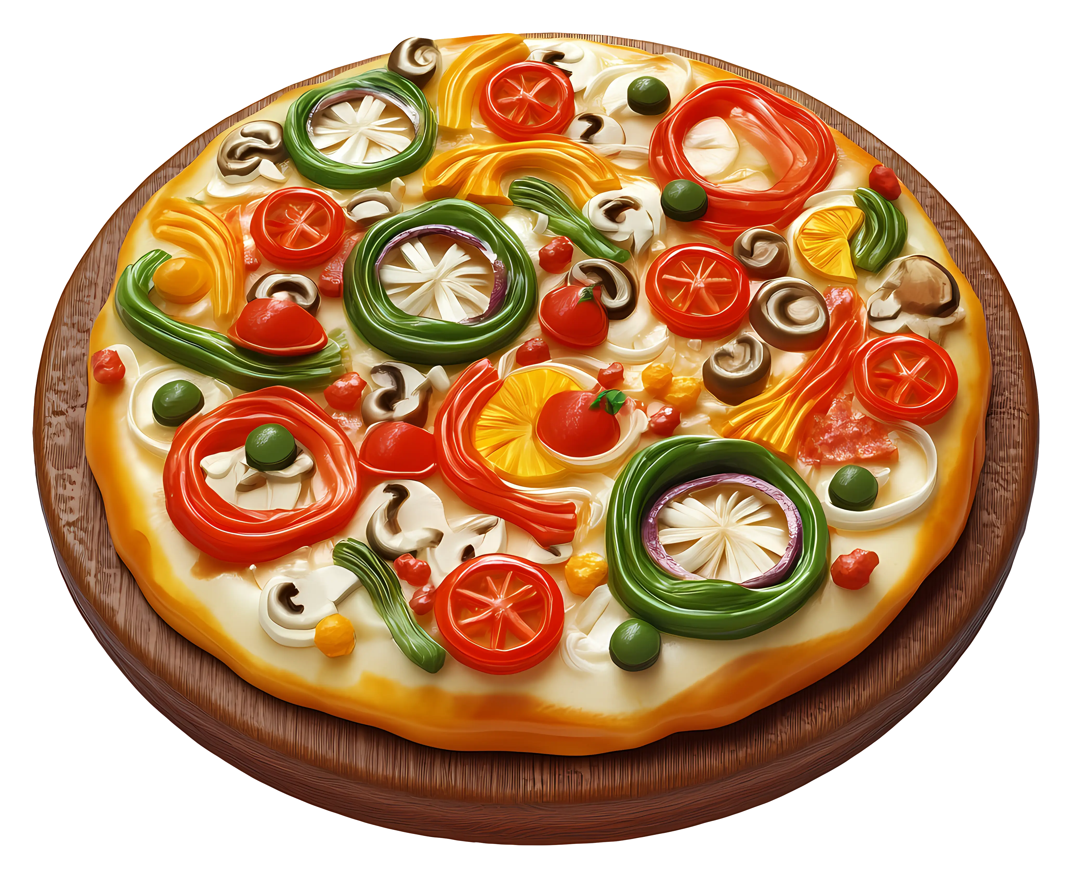 Delicious Pizza with Toppings