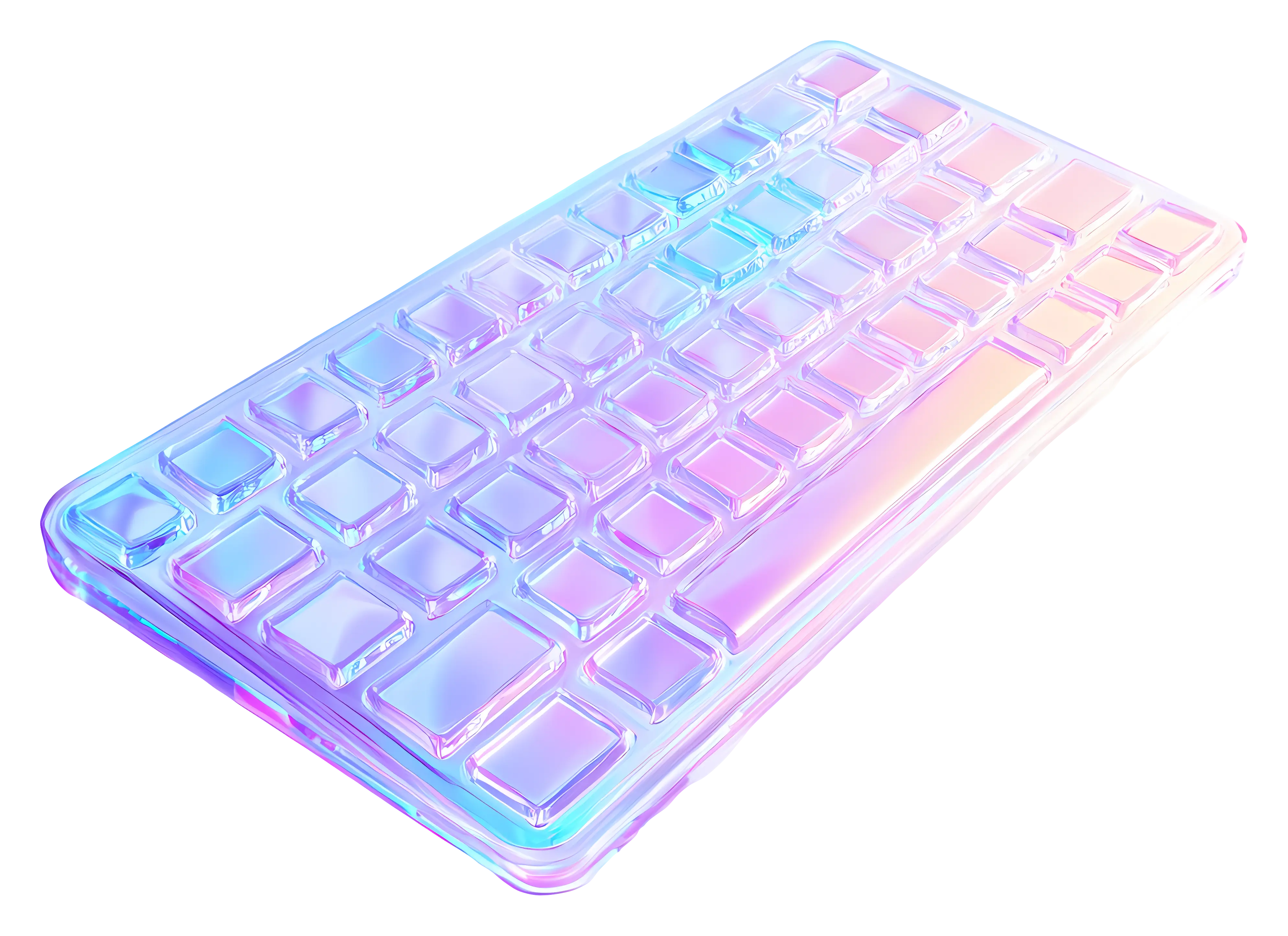 Transparent Gradient Keyboard