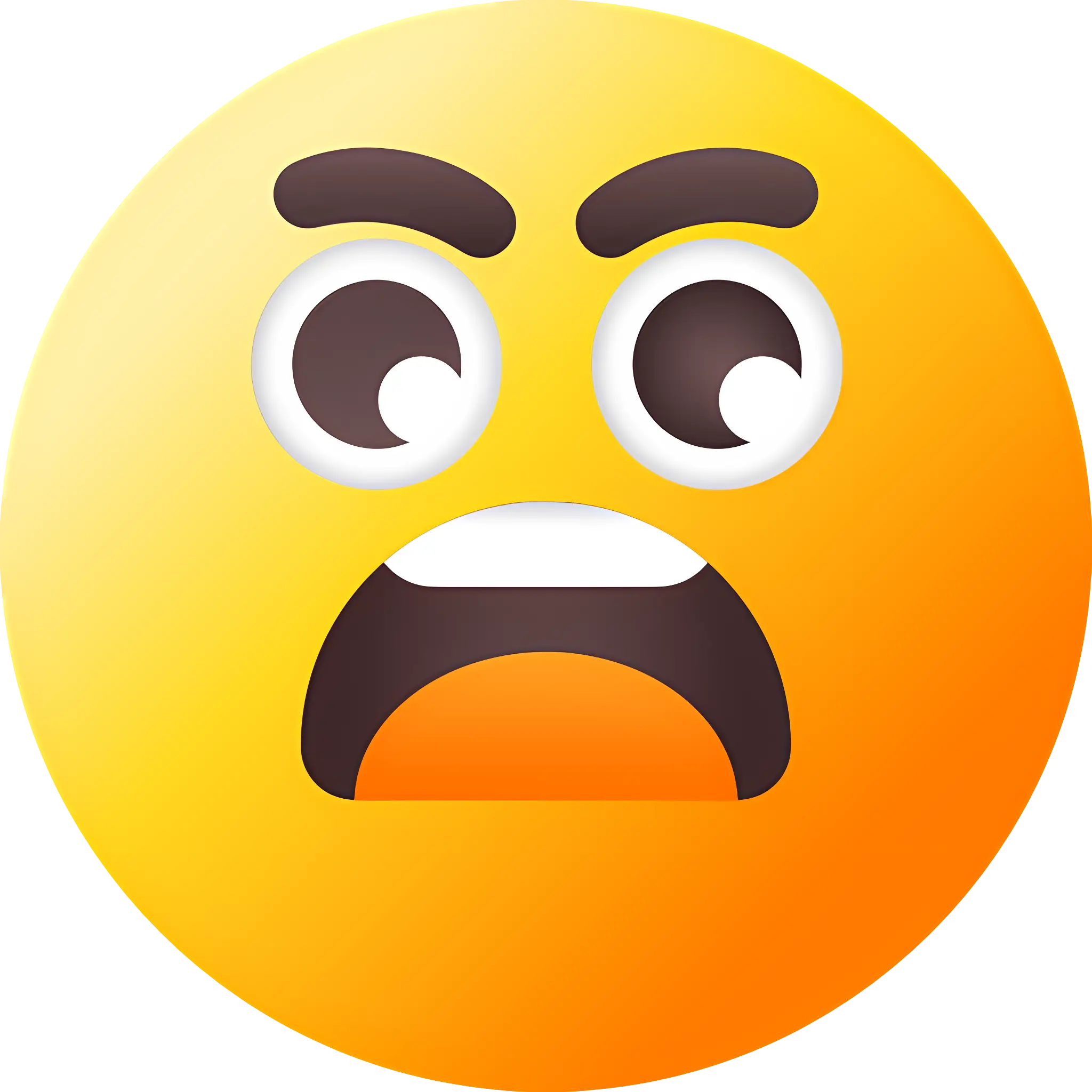 Surprised Emoji Face Illustration
