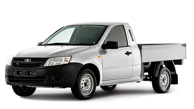 White Pickup Truck Illustration