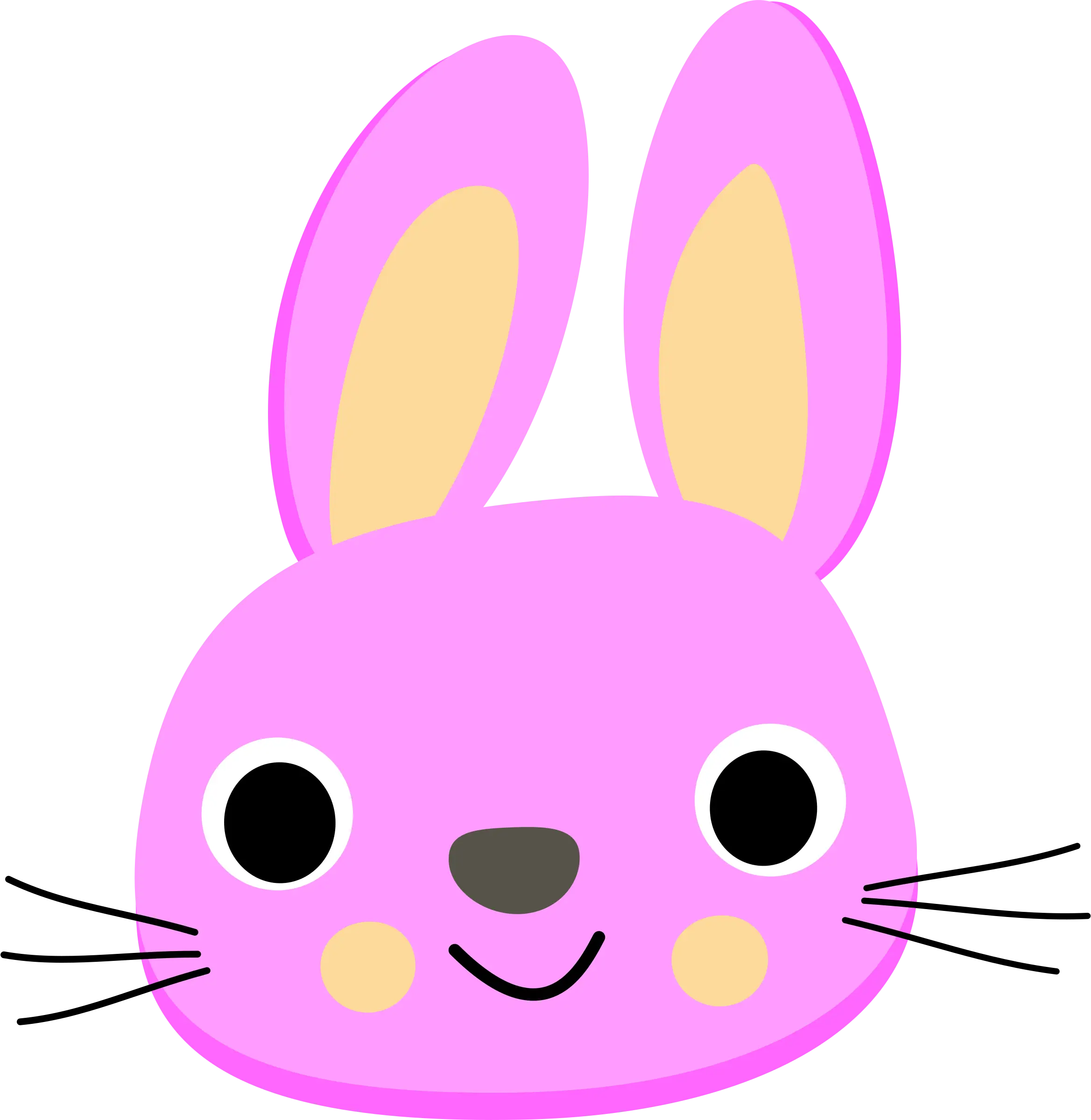 Pink Cartoon Bunny