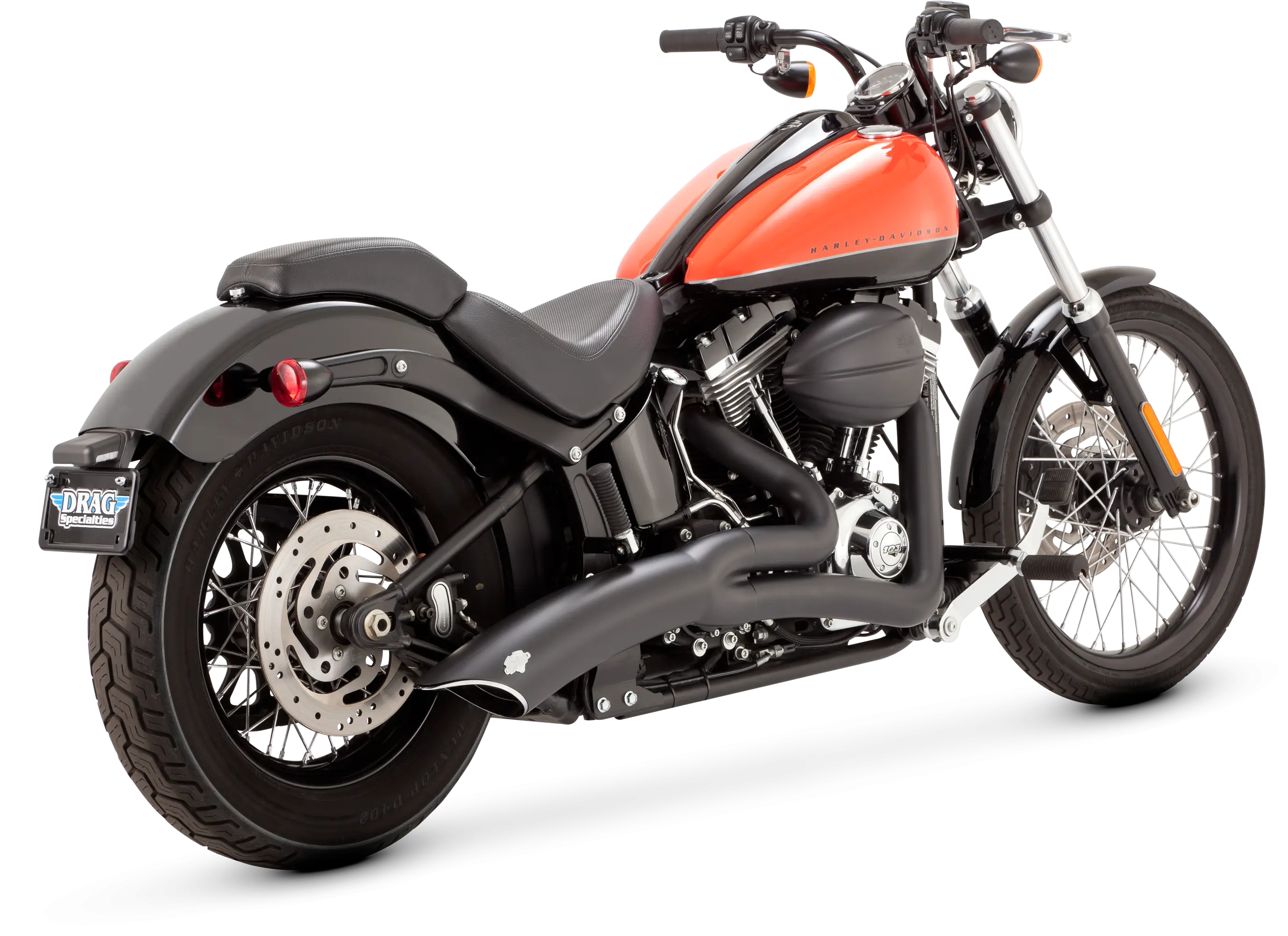 Orange-Tank Motorcycle with Black Details