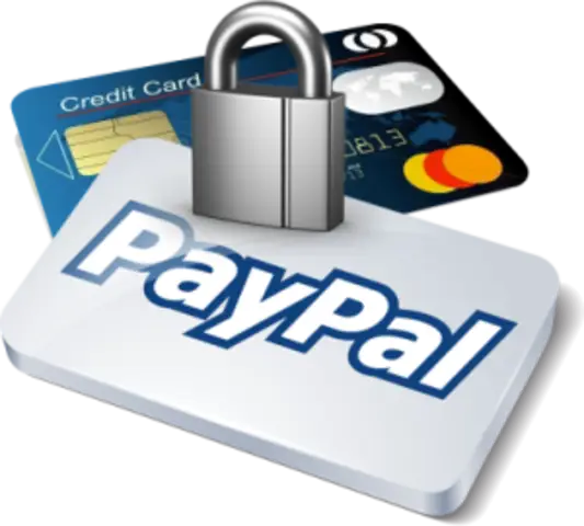 Credit Card and PayPal Logo for Secure Online Payments
