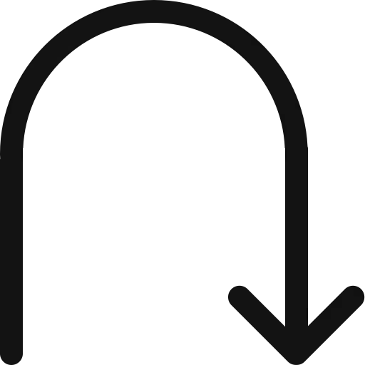 U-turn Arrow Symbol