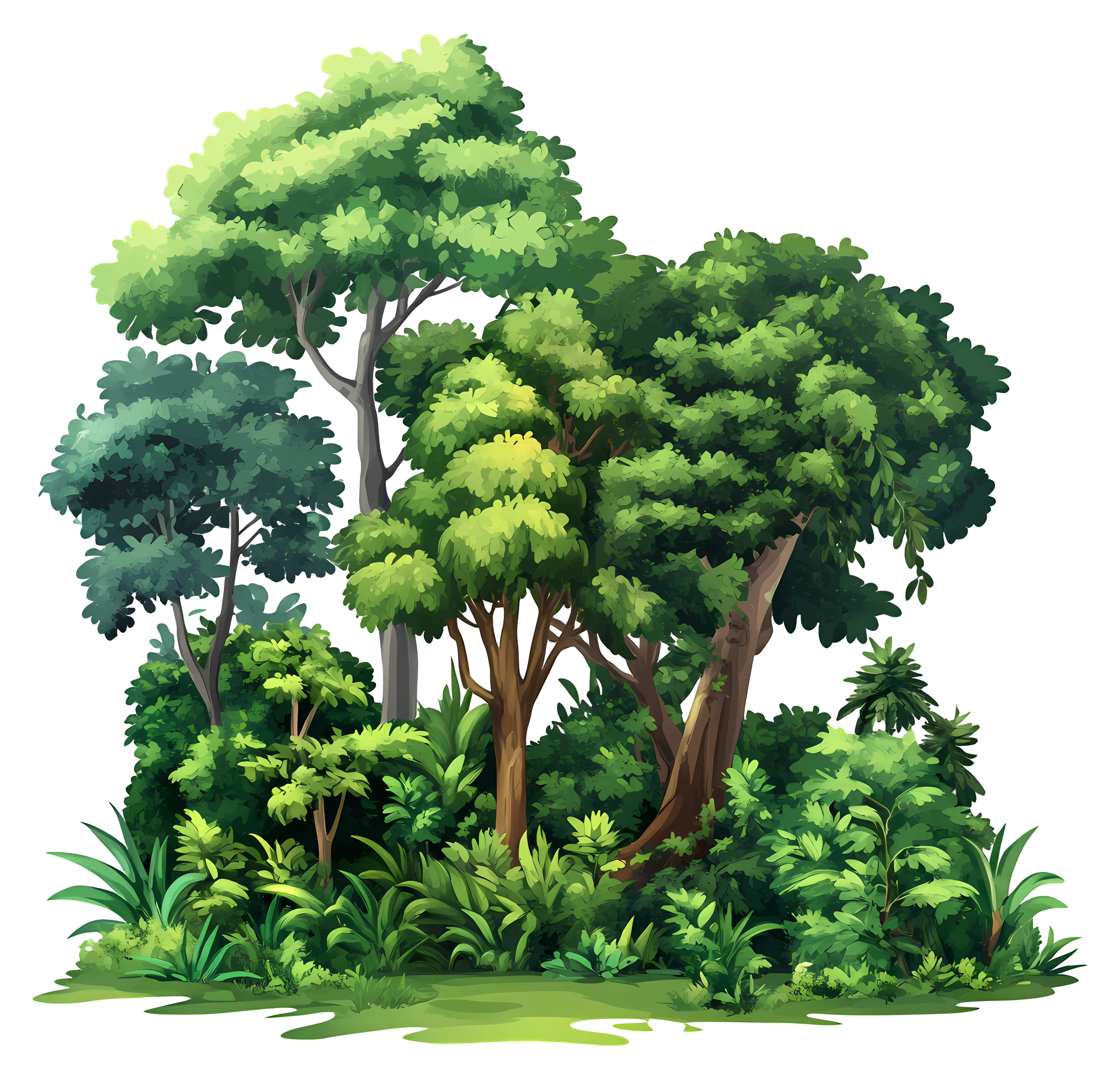 Tall Tree in a Forest