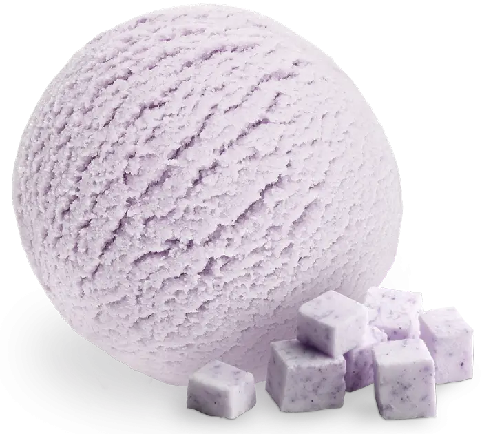 Lavender Ice Cream Scoop with Cubes