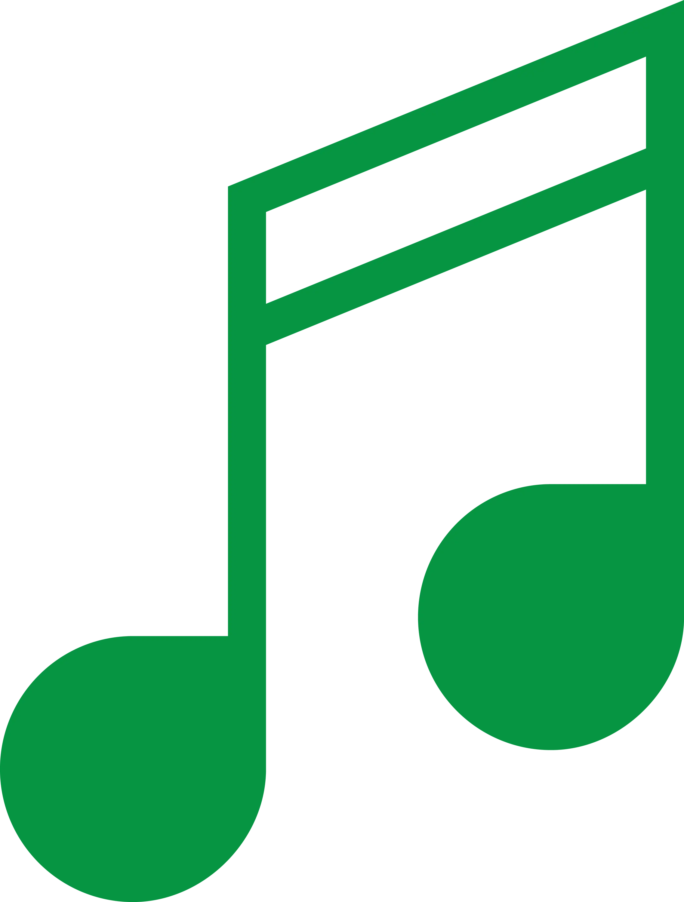 Green Music Note Icon