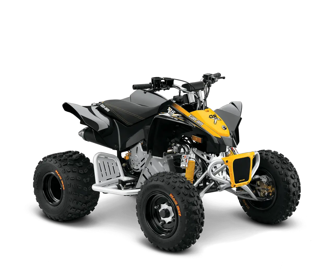 Yellow and Black All-Terrain Vehicle for Off-Road Adventures