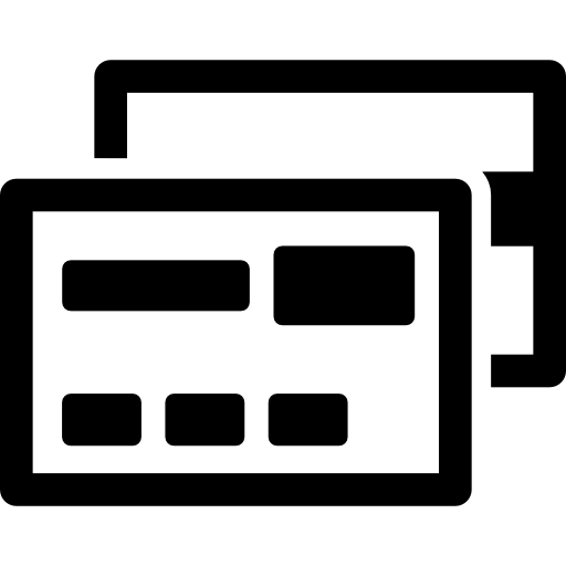 Black Credit Card Icon