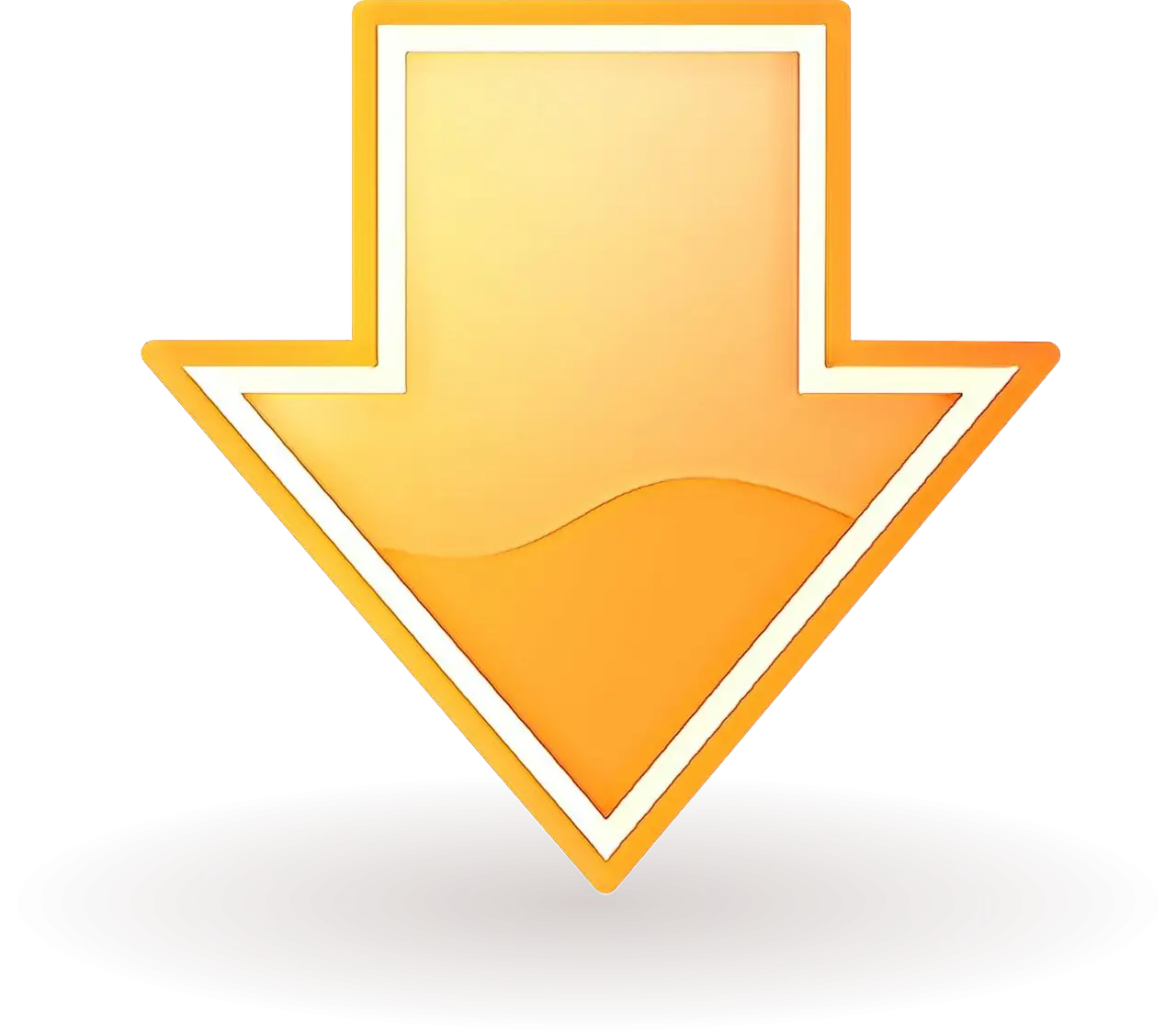 Yellow Down Arrow