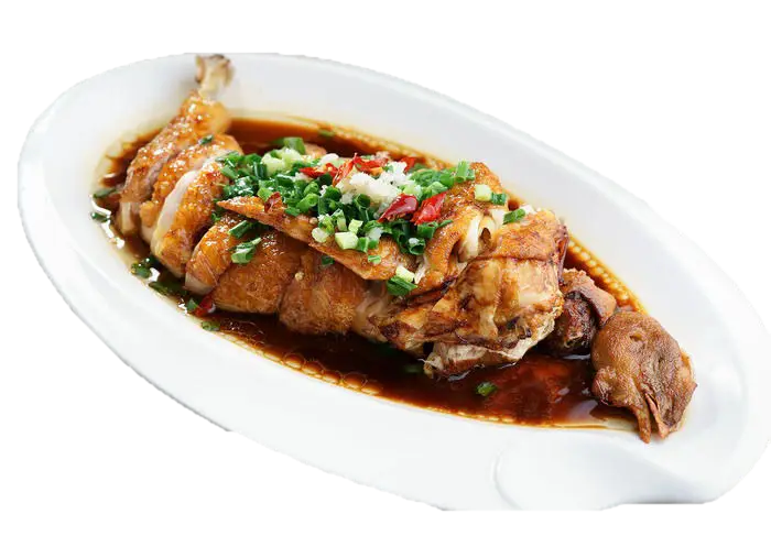 Chicken in Sauce with Garnish