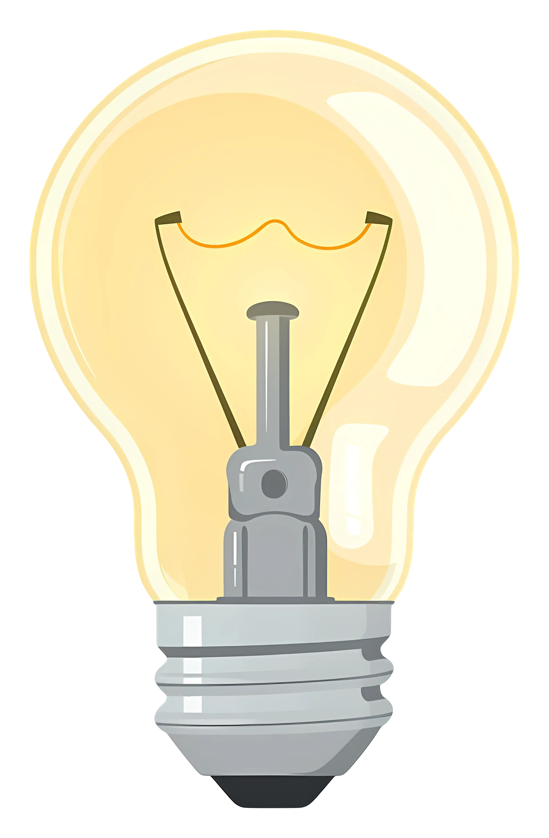 Light Bulb Illustration for Energy and Ideas