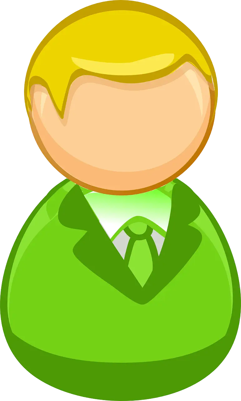 Green Business Avatar Illustration