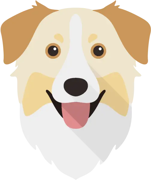 Cartoon Dog Face Smiling Illustration