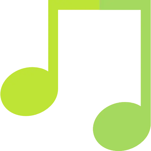 Green Music Notes Icon