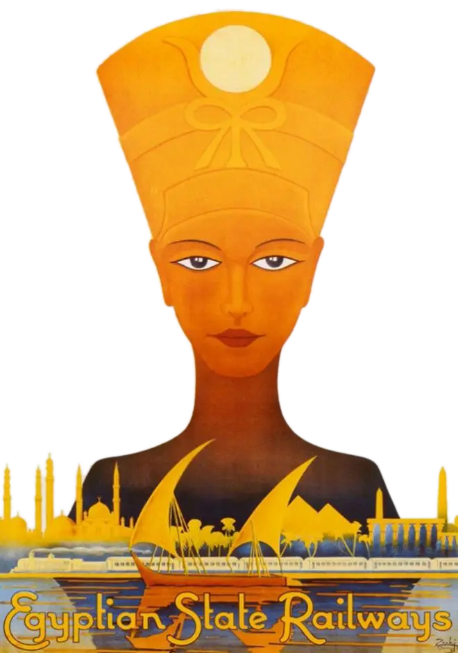 Vintage Egyptian State Railways Poster