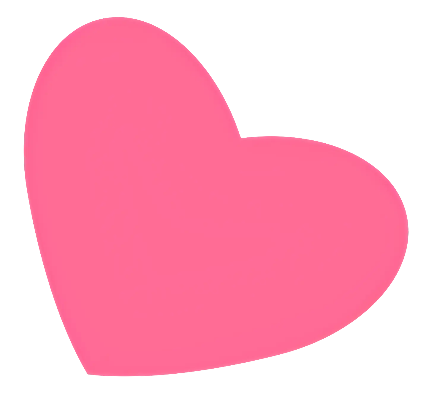 Pink Heart Shape for Love and Affection