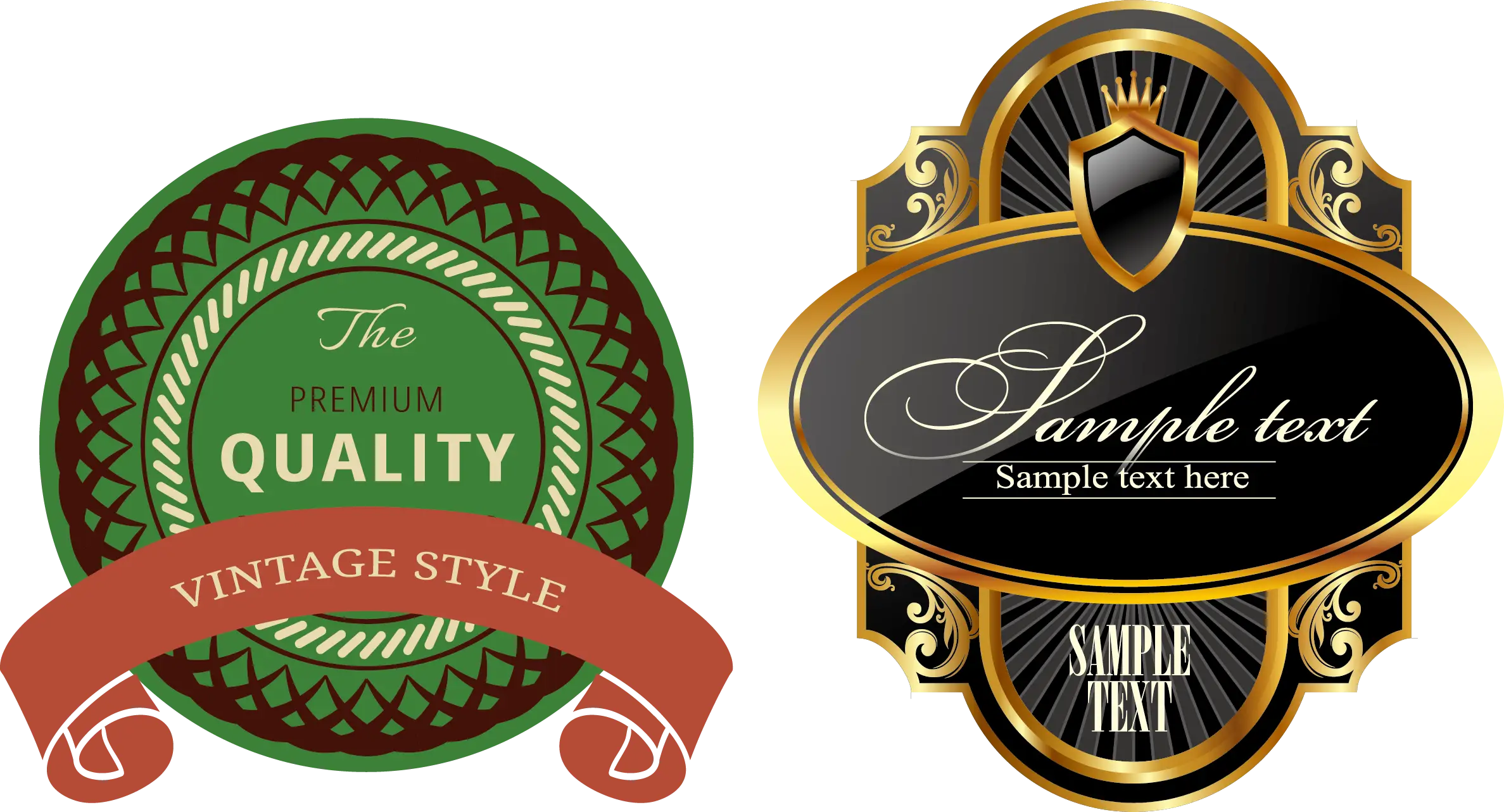 Vintage Style Quality Labels