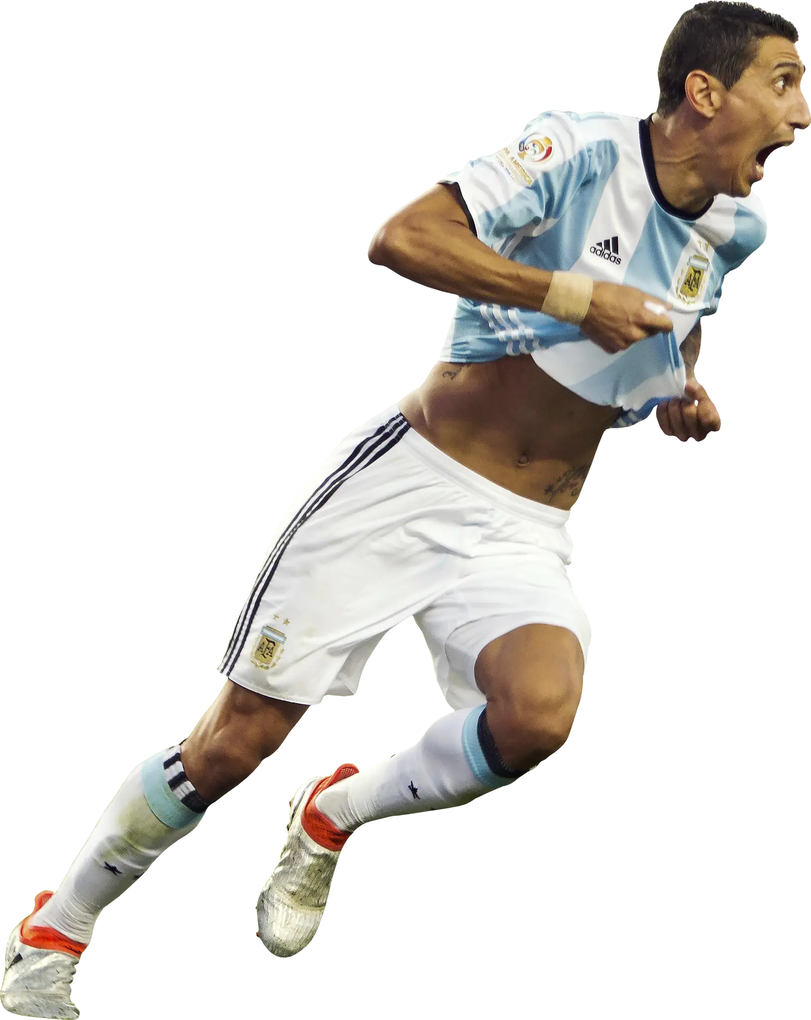 Argentinian Soccer Player Celebrating