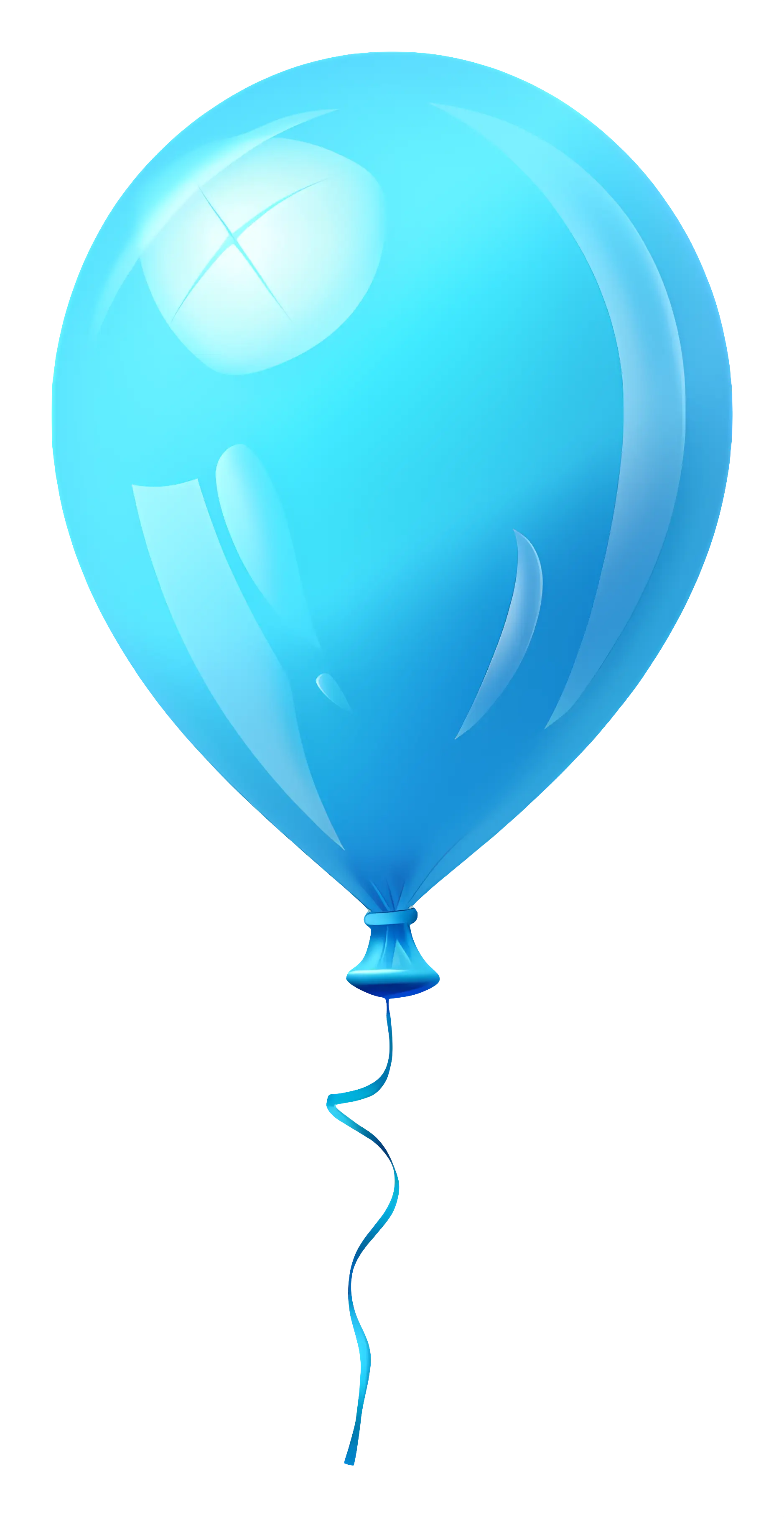 Bright Blue Balloon for Celebrations