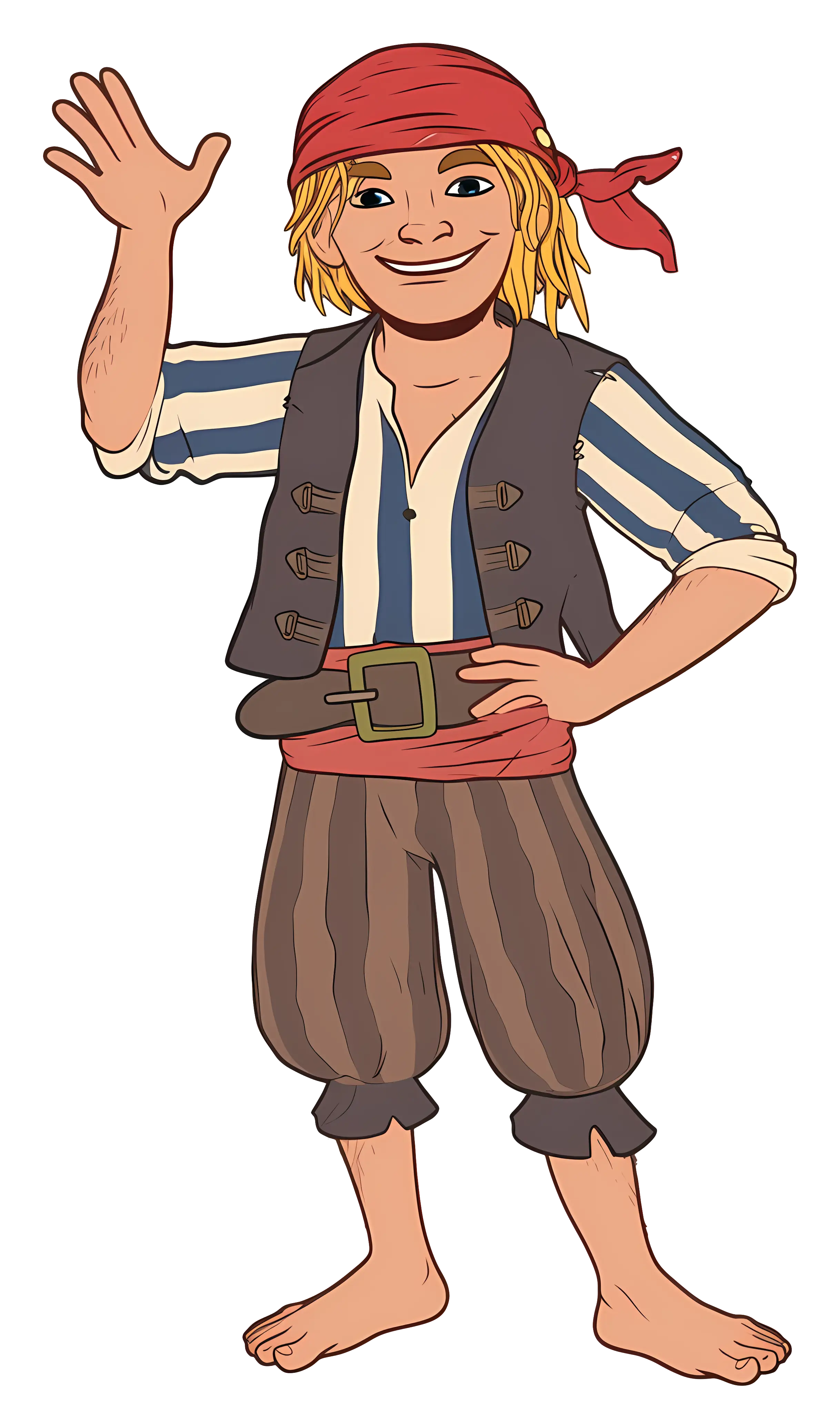 Friendly Pirate Character