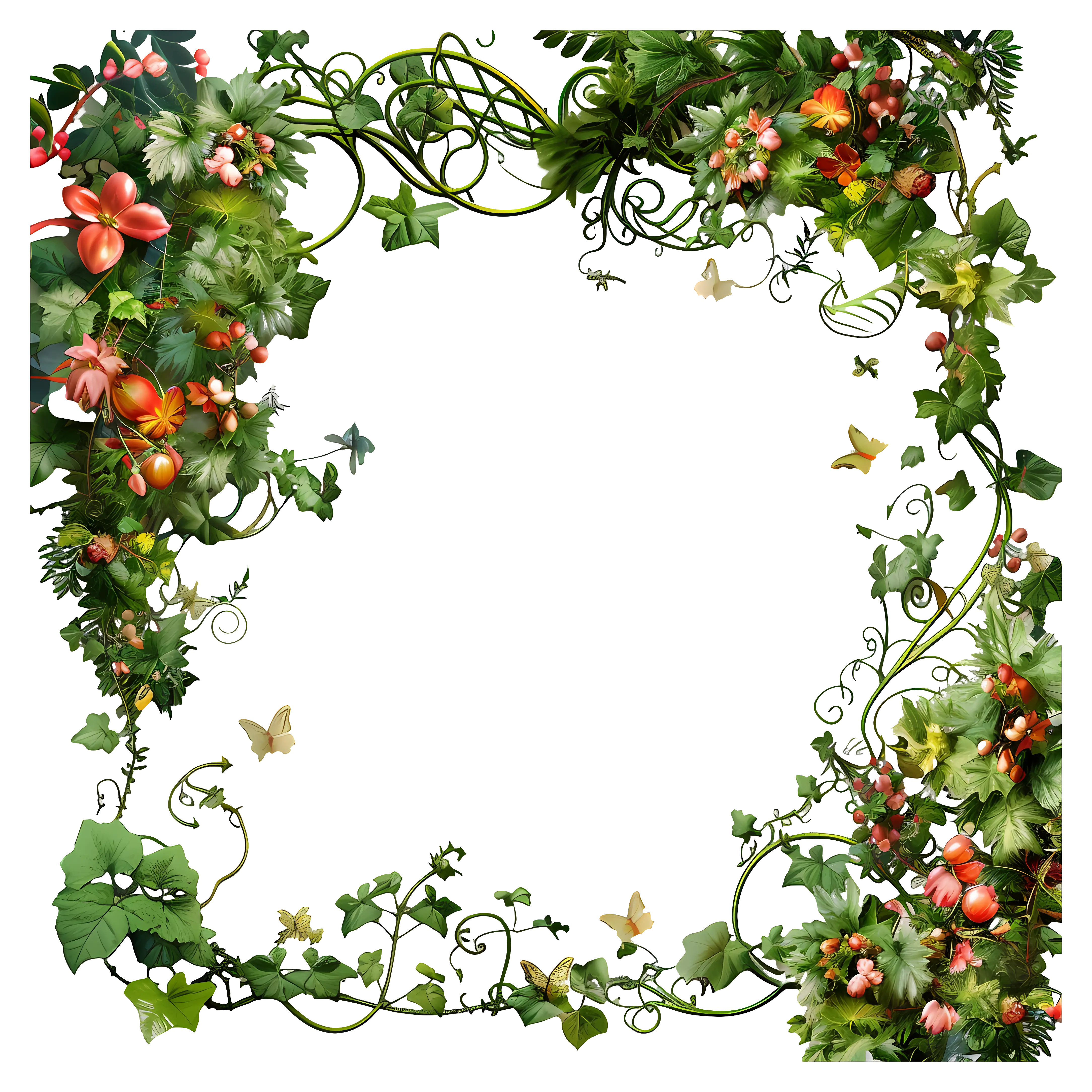 Decorative Floral Frame
