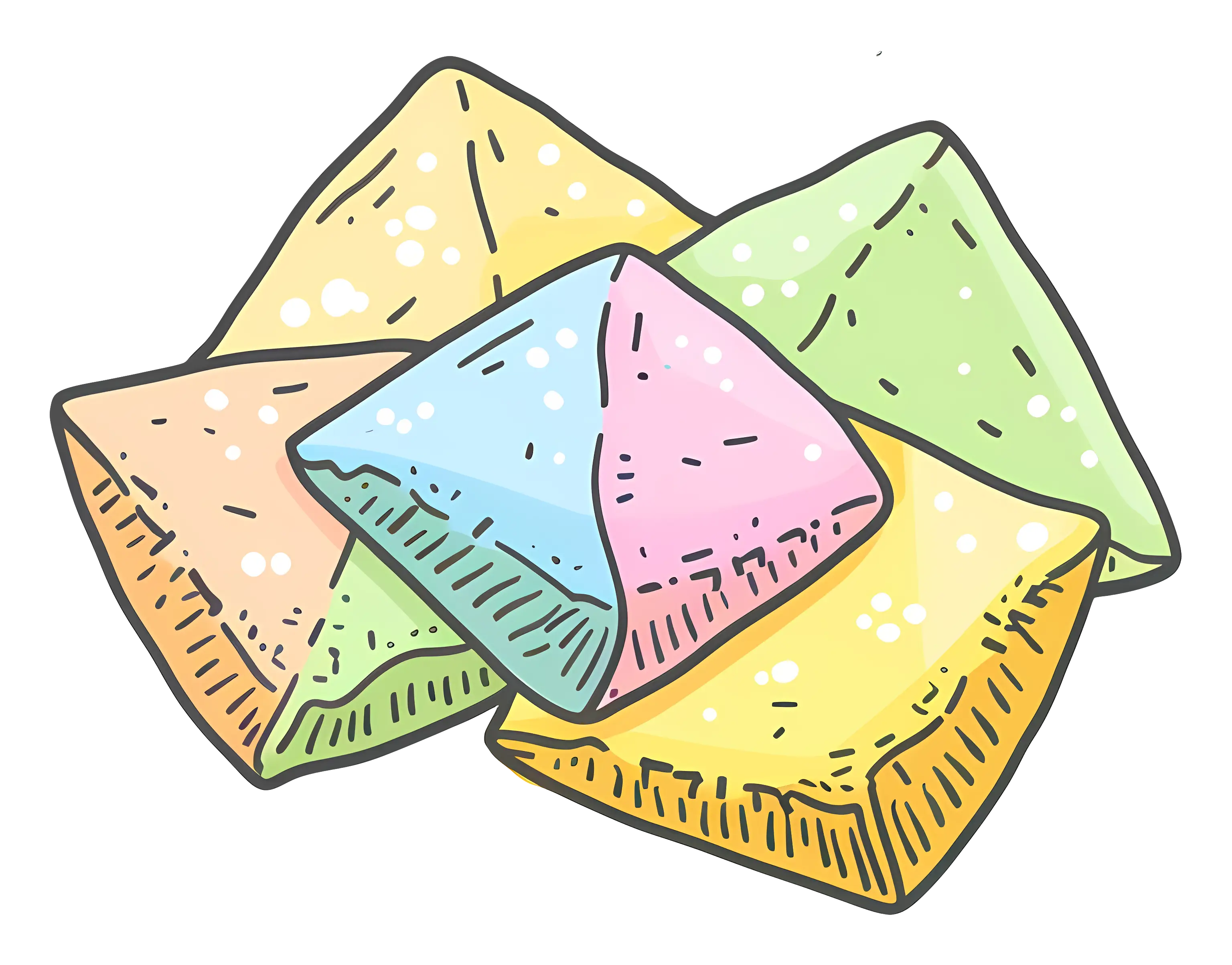 Colorful Sweets in Pastel Colors