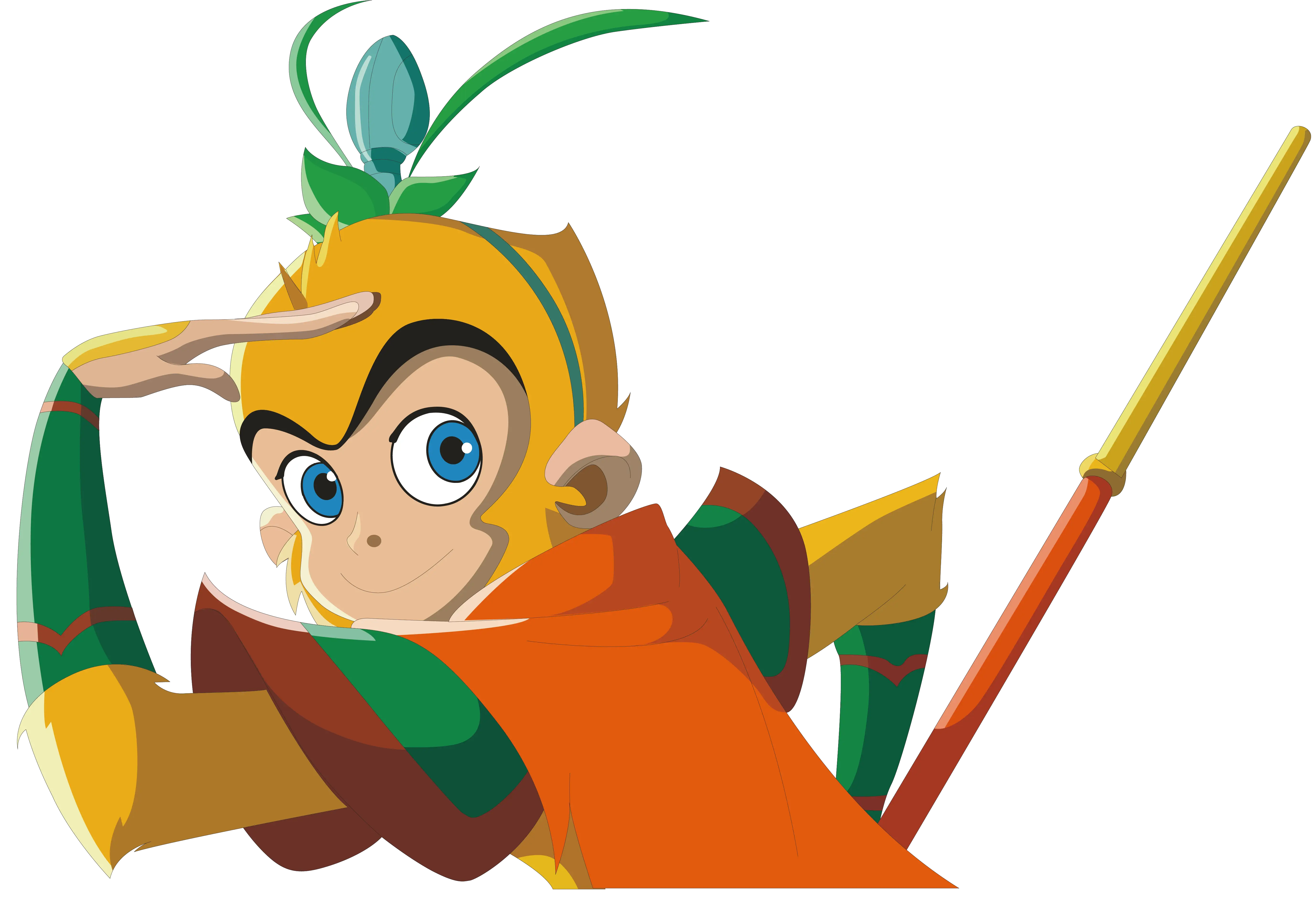 Monkey King Saluting