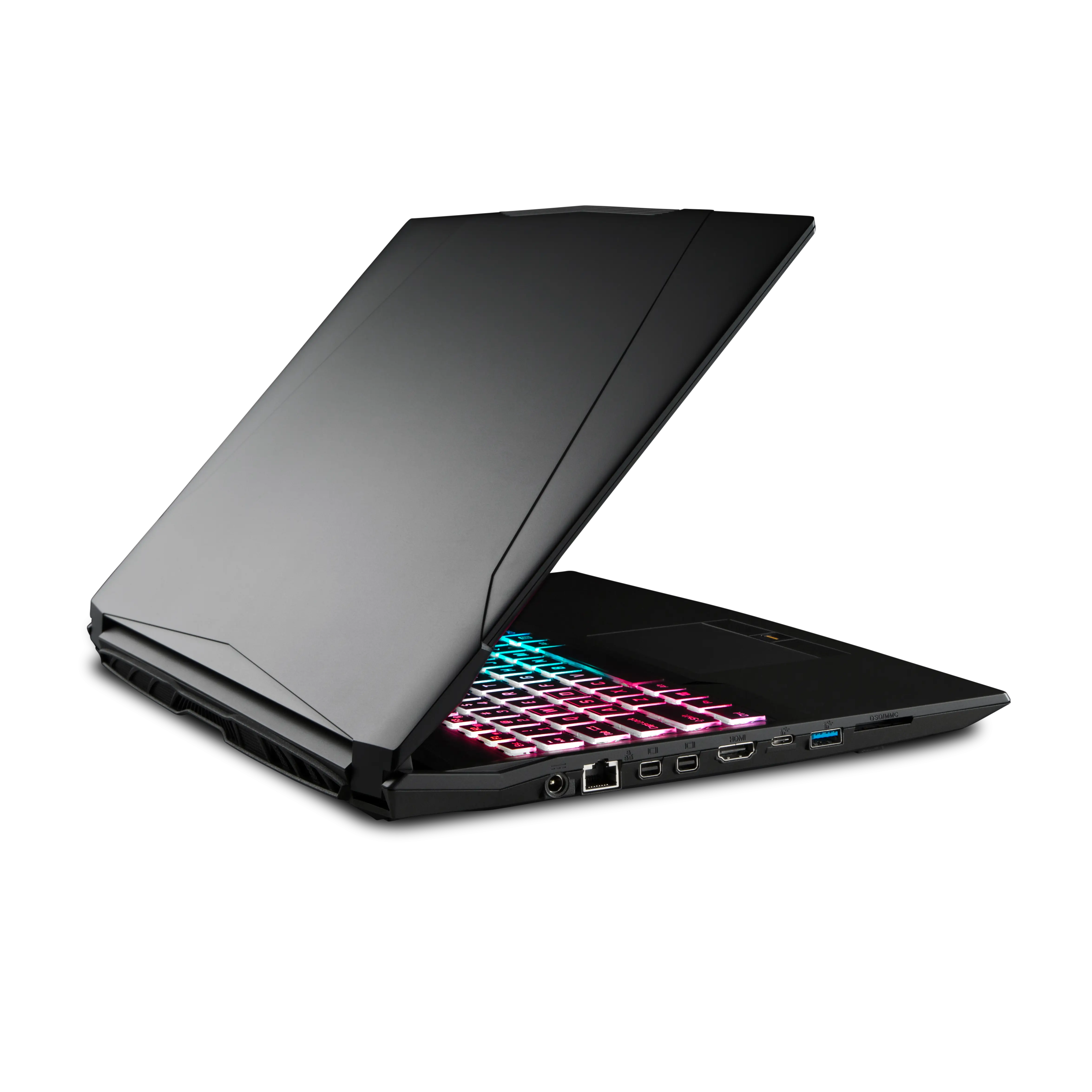 Black Laptop with RGB Keyboard