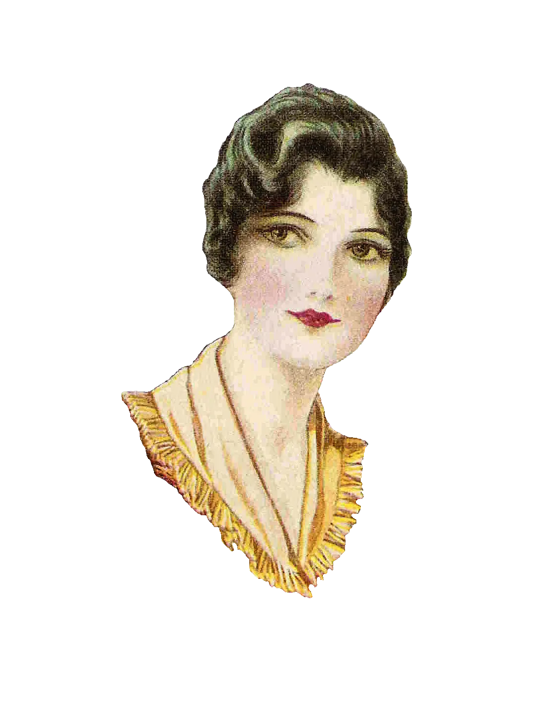 Vintage Woman Portrait Illustration