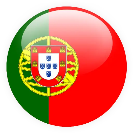 Portugal Flag in Circular Design