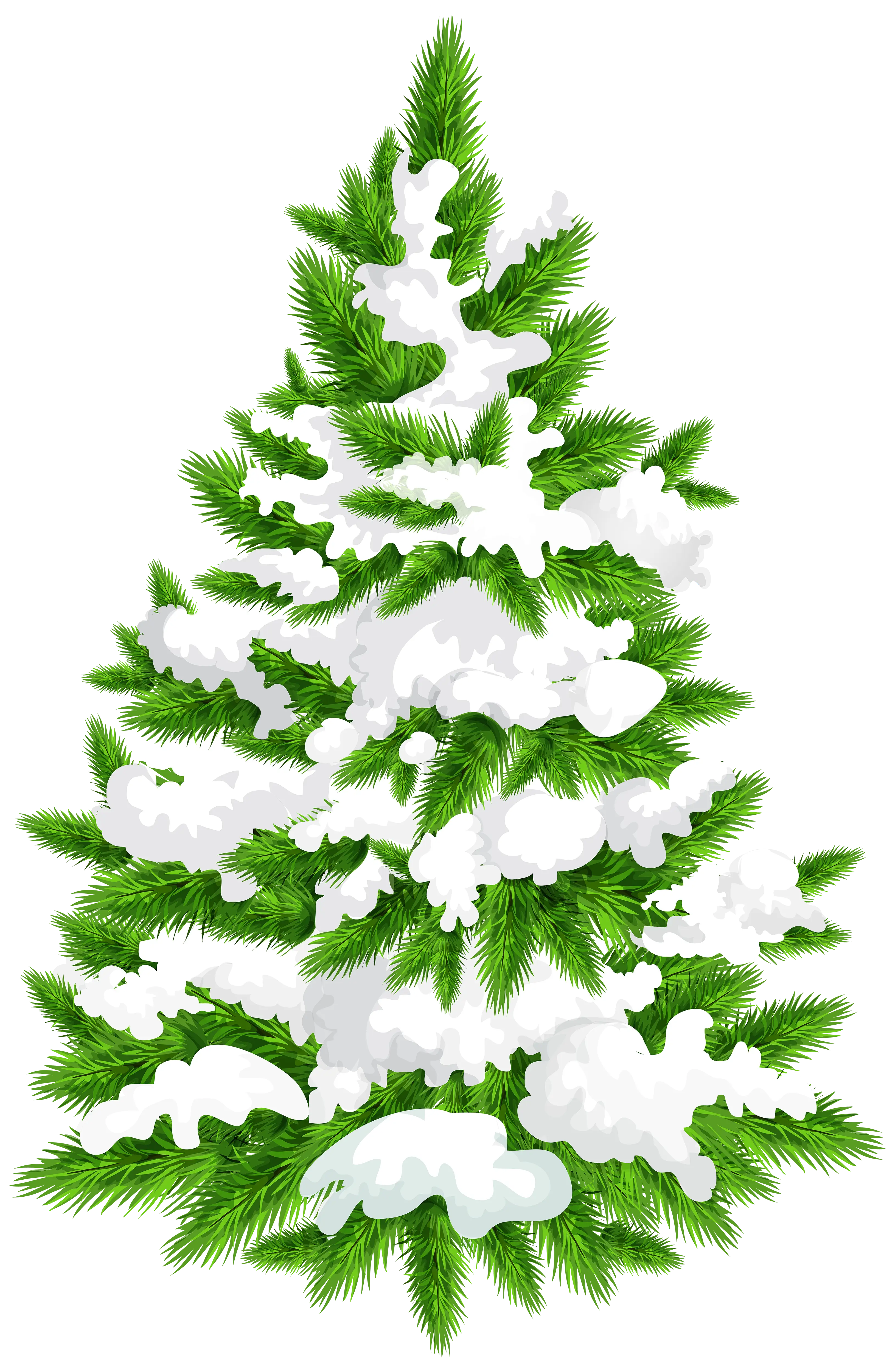 Snow-Covered Christmas Tree