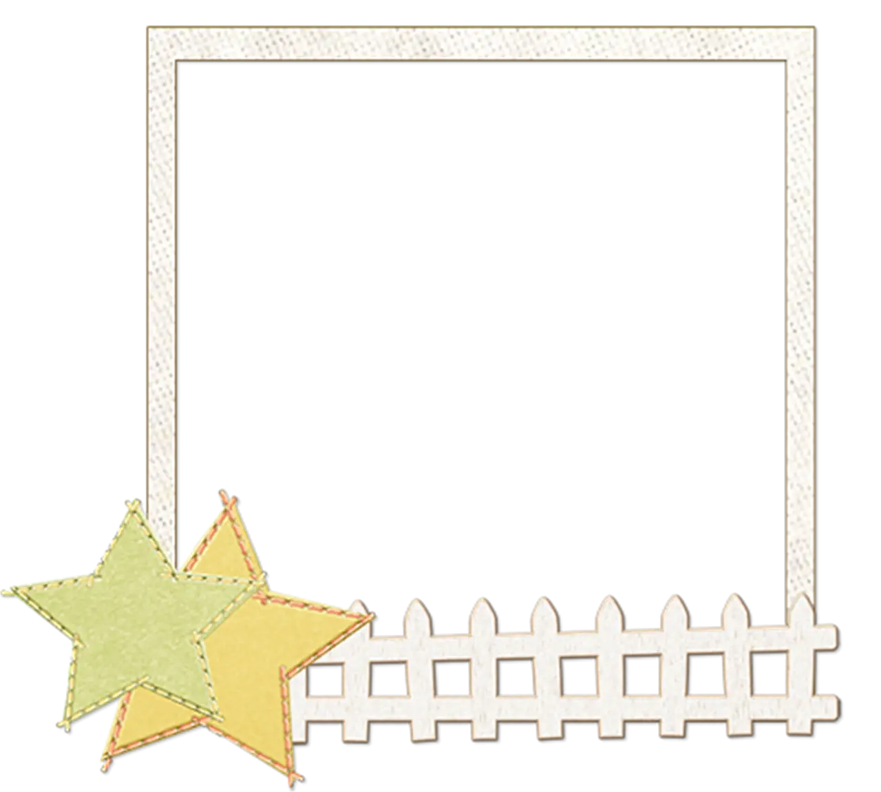 Cute Photo Frame with Stars