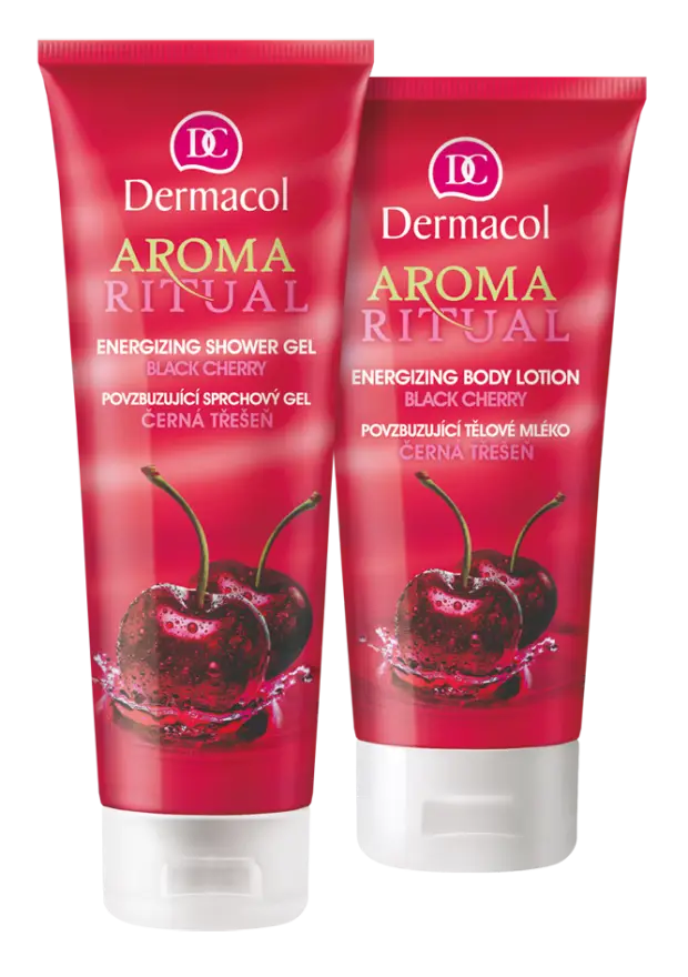 Cherry Scented Shower Gel and Body Lotion
