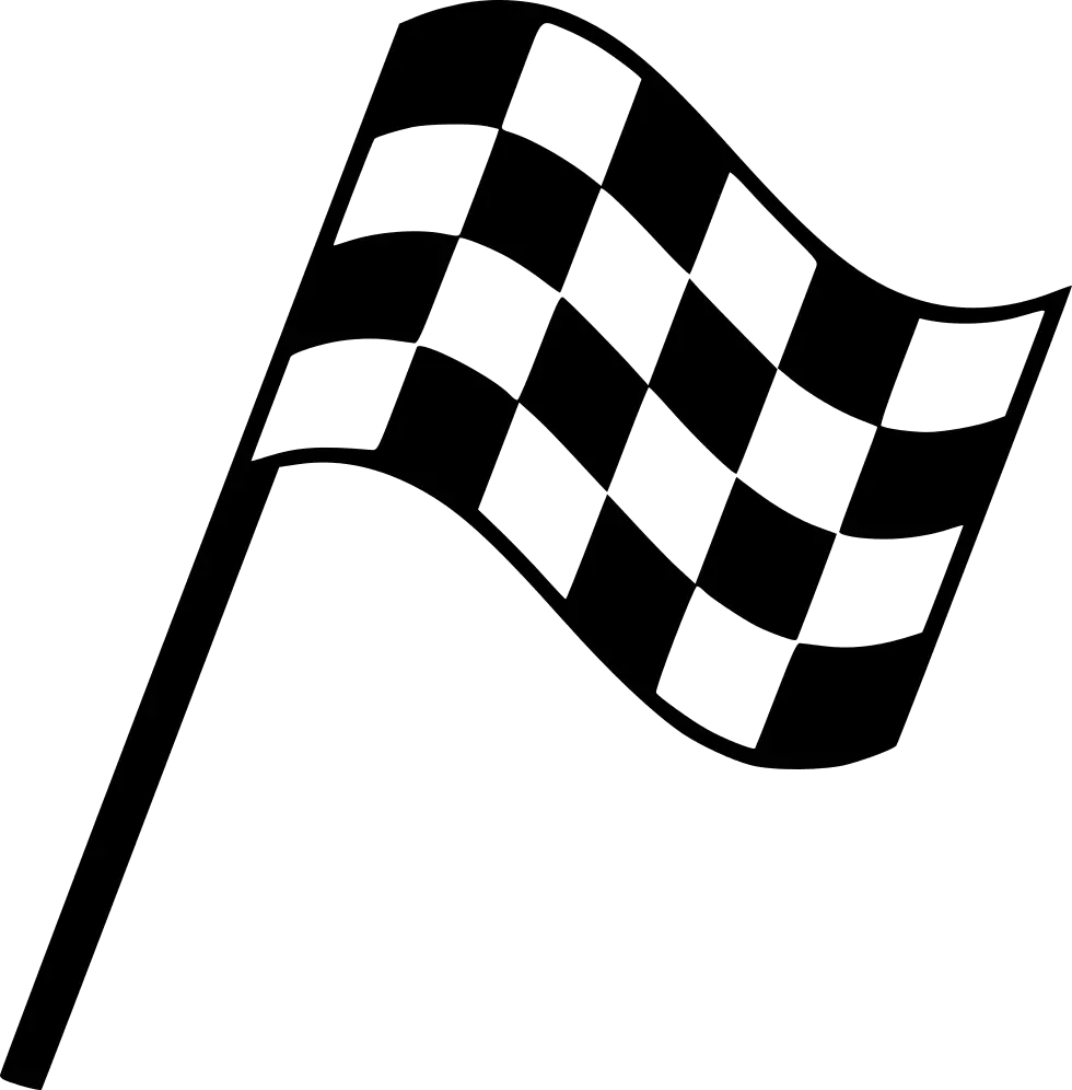 Black and White Checkered Racing Flag