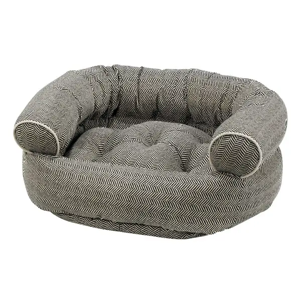 Comfortable Gray Pet Bed for Dogs and Cats