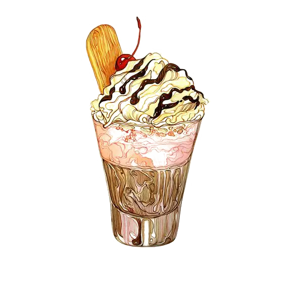 Delicious Ice Cream Sundae with Cherry on Top