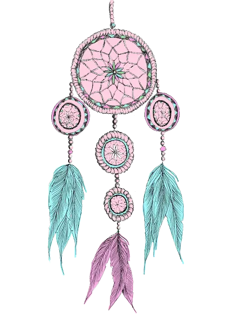 Pastel Dreamcatcher with Feathers